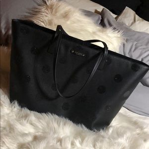 Used Kate Spade Tote Bag Black Poke a Dora